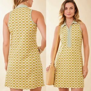 Spartina 449 Freya Zip Dress River Club Geo Size XL